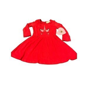Btween Girls unicorn red dress size 18M